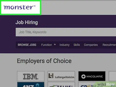 Разместите свое резюме на Monster Step 1