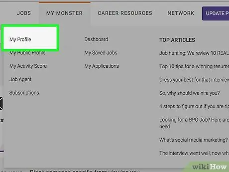 Разместите свое резюме на Monster Step 12