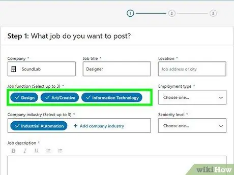 Опубликовать вакансию в LinkedIn Шаг 4