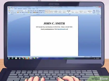 Сделайте резюме выдающимся Шаг 3