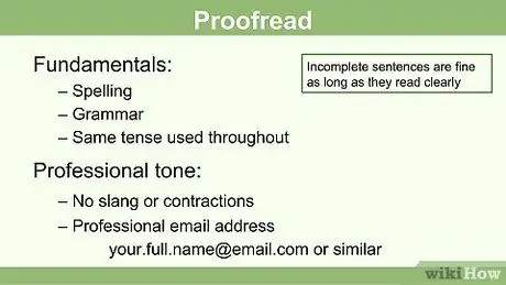 Напишите резюме, если у вас нет опыта работы Шаг 10