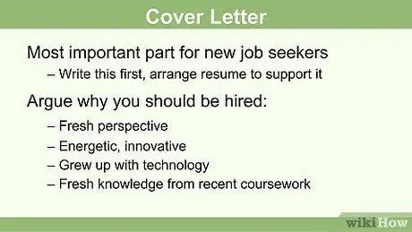 Напишите резюме, если у вас нет опыта работы Шаг 2