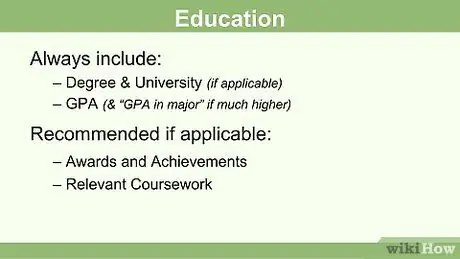 Напишите резюме, если у вас нет опыта работы Шаг 5