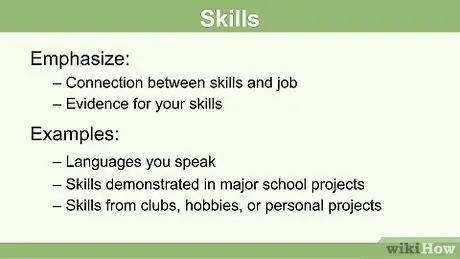 Напишите резюме, если у вас нет опыта работы Шаг 6