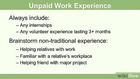 Напишите резюме, если у вас нет опыта работы Шаг 8