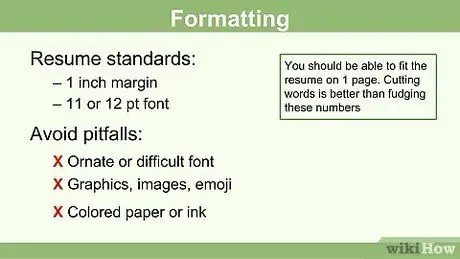 Напишите резюме, если у вас нет опыта работы Шаг 9