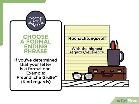 Завершить письмо на немецком языке Шаг 8