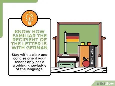 Завершить письмо на немецком языке Шаг 3