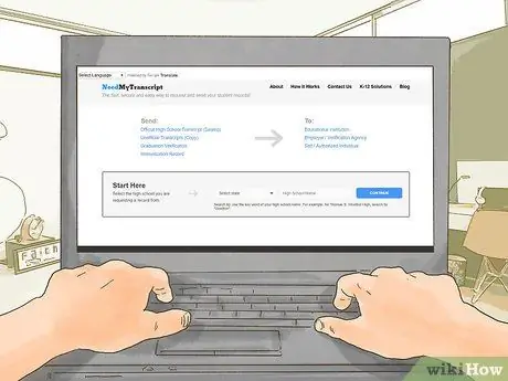 Отправьте стенограммы средней школы в колледжи Шаг 6