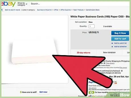 Печать визитных карточек Шаг 3