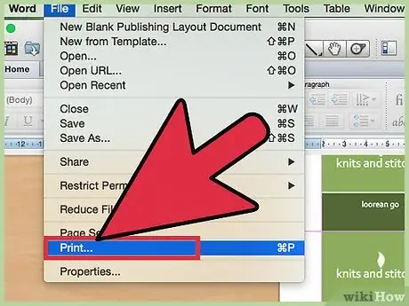 Печать визитных карточек Шаг 8