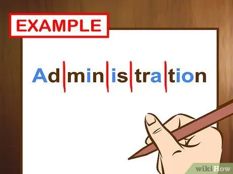 Разделите слова на слоги Шаг 9