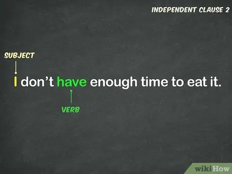 Используйте запятую в составном предложении Шаг 2