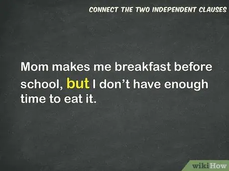 Используйте запятую в составном предложении Шаг 3