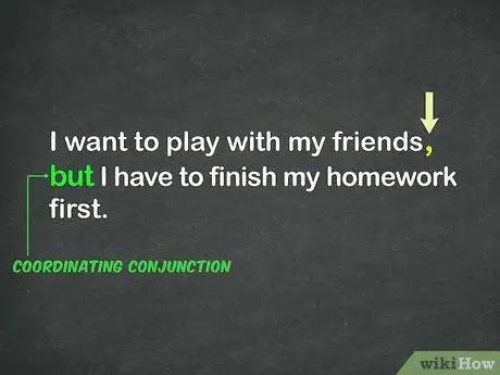 Используйте запятую в составном предложении Шаг 4