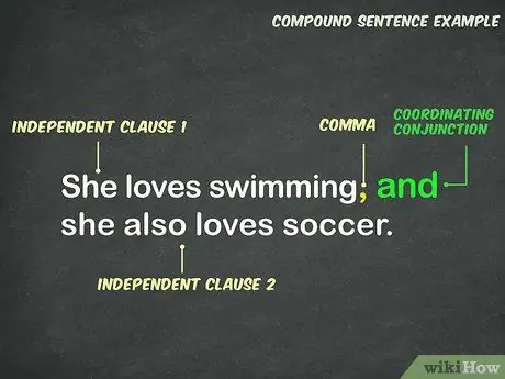 Используйте запятую в составном предложении Шаг 5