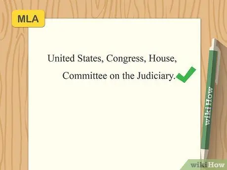 Цитируйте правительственный документ Шаг 1