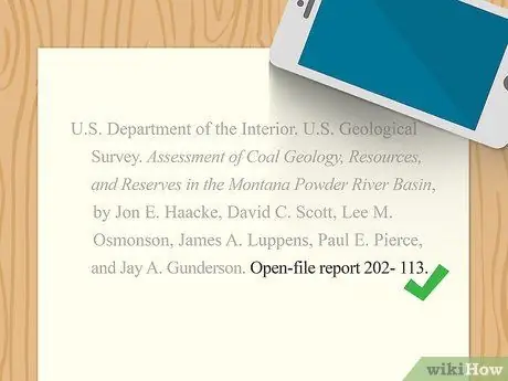 Цитируйте правительственный документ Шаг 14