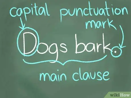 Определите различные типы предложений Шаг 1