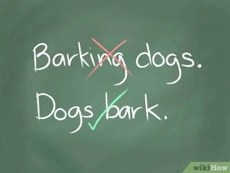 Определите различные типы предложений Шаг 1 Пункт 2