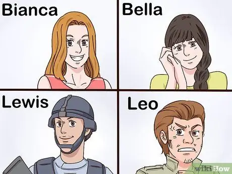 Назовите своего вымышленного персонажа Шаг 3