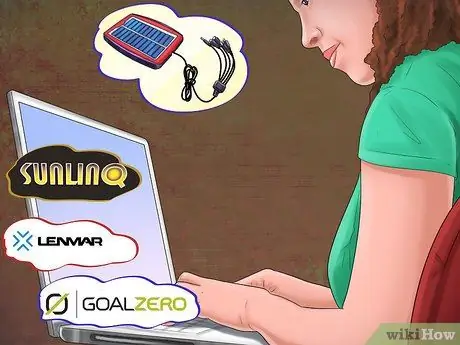 Выберите солнечное зарядное устройство Шаг 1