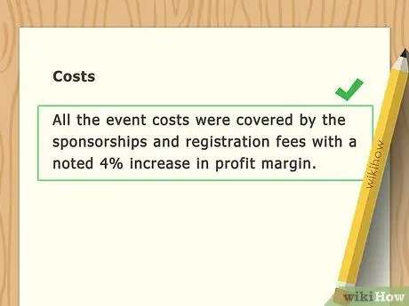 Напишите отчет о событии Шаг 8