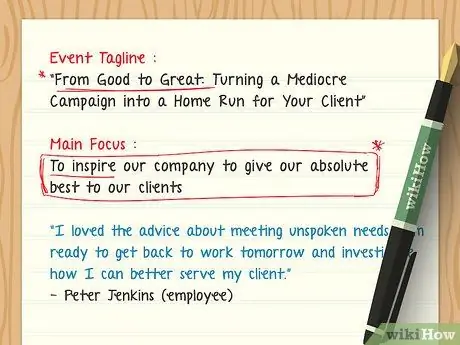 Напишите отчет о событии Шаг 3