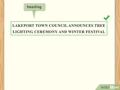 Напишите пресс-релиз в стиле Ассошиэйтед Пресс Шаг 11