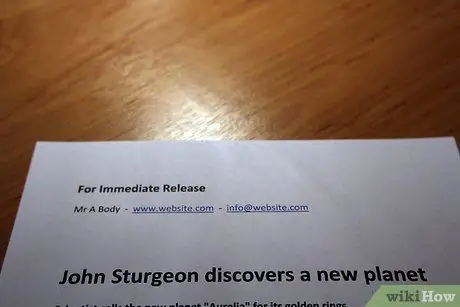 Форматирование фотографии Пресс-релиз Шаг 5