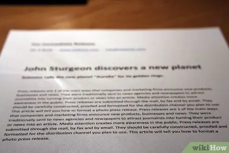 Форматирование фотографии Пресс-релиз Шаг 7