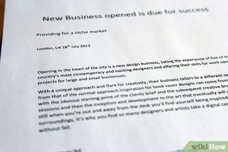 Форматирование пресс-релиза для Associated Press Шаг 5