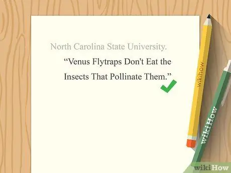 Цитируйте пресс-релиз, шаг 2