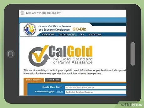 Получите бизнес-лицензию в Калифорнии Шаг 1