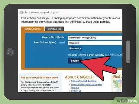 Получите бизнес-лицензию в Калифорнии Шаг 2