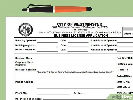Получите бизнес-лицензию в Калифорнии Шаг 5