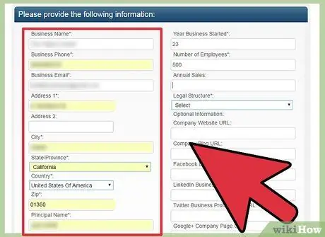 Подать заявку на Duns Step 11