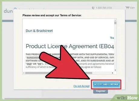 Подать заявку на Duns Step 9