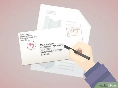 Адресные конверты в Канаду Шаг 14