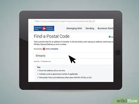 Адресные конверты в Канаду Шаг 4