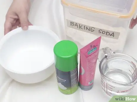 Сделайте снег из пищевой соды, шаг 1