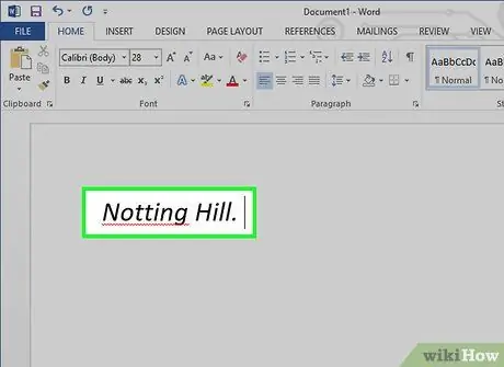 Цитируйте фильм в стиле MLA Шаг 1