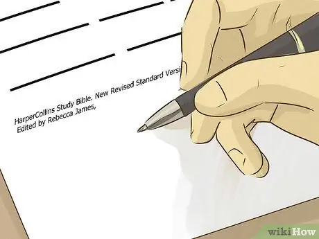 Цитируйте Библию в стиле MLA Шаг 8