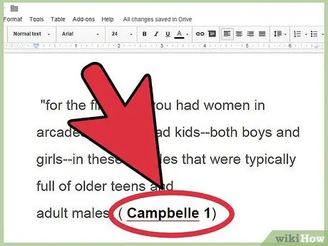 Процитируйте интервью в формате MLA Шаг 3