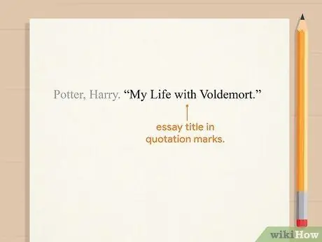 Процитируйте эссе. Шаг 2