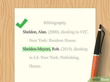 Упорядочение библиографии по алфавиту Шаг 3