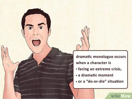 Напишите драматический монолог, шаг 1