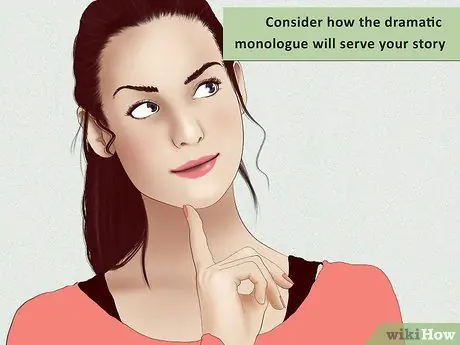 Напишите драматический монолог, шаг 6
