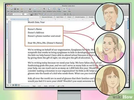 Отформатируйте письмо с просьбой о пожертвовании Шаг 13