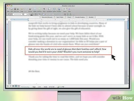 Отформатируйте письмо с просьбой о пожертвовании Шаг 15